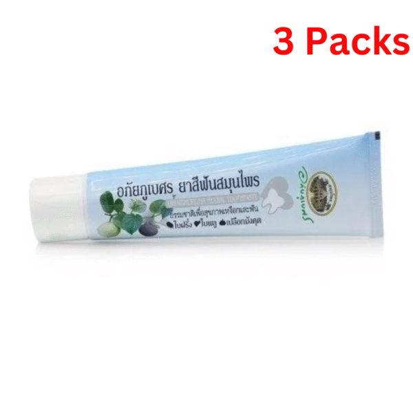 Herbal Toothpaste 70g – 3 Packs with Betel, Guava, and Mangosteen Extracts for Healthy Teeth & Fresh Breath - Image 2