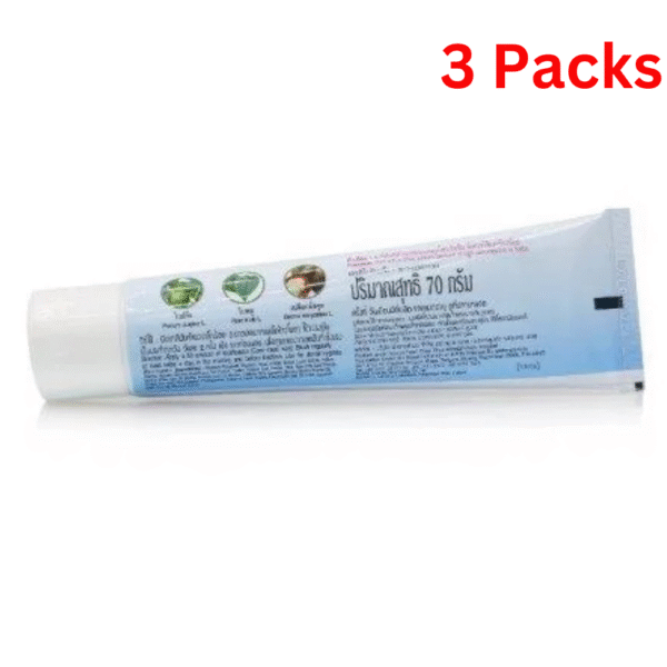 Herbal Toothpaste 70g – 3 Packs with Betel, Guava, and Mangosteen Extracts for Healthy Teeth & Fresh Breath - Image 3