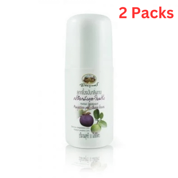 Mangosteen-Guava Leaf Deodorant Roll-on 50ml 2 packs | Natural Odor Protection & Skin Brightening