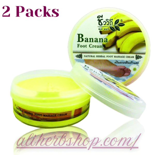 Banana Heel Cream – 200g (2 packs) Deep Moisturizing & Nourishing Foot Cream - Image 3